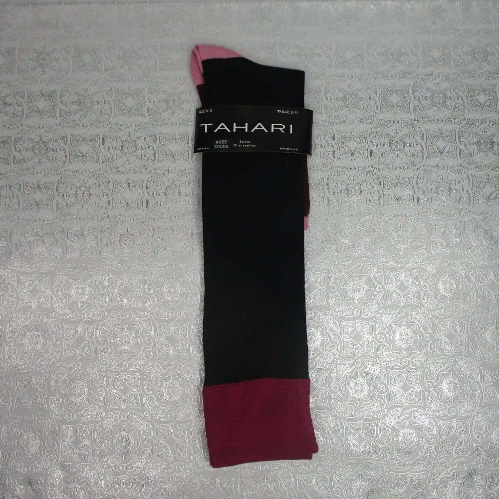 TAHARI Knee Socks 2 Pairs NWT Size 9-11 - Picture 2 of 13